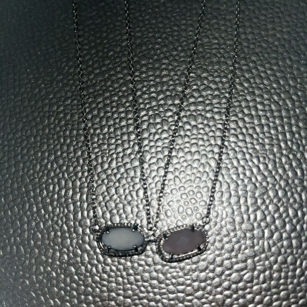 Kendra Scott Silver and Pink Necklace